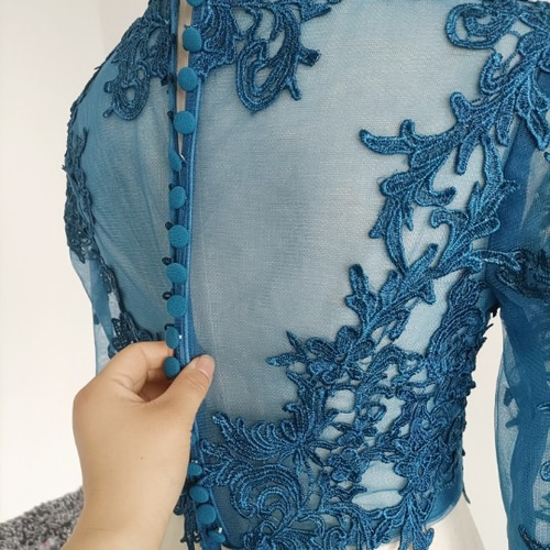 上品！ウエディングドレス用ハイネック ボレロ トップスのみ