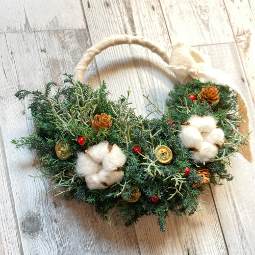 お値下げしました】ウインタークリスマスハーフリース（プリザーブド