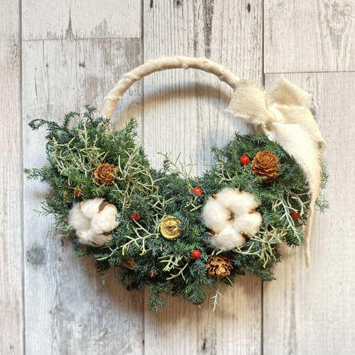 お値下げしました】ウインタークリスマスハーフリース（プリザーブド