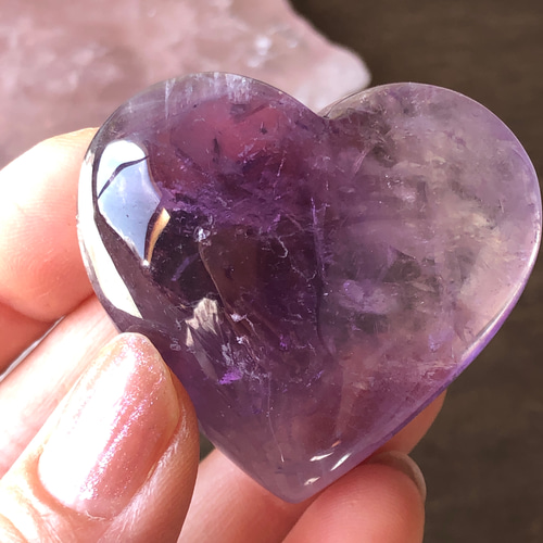 希少　♡アメジスト　ファントム　ハート♡ 希少 ☆アメジスト ファントム ハート☆ ジオード 天然石 ☆巨大