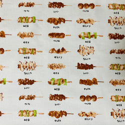 ☆新作☆　焼き鳥　焼き鳥屋　ランチョンマット　ランチマット　裏地付き　縦30×横40　入園入学　サイズオーダー 2枚目の画像