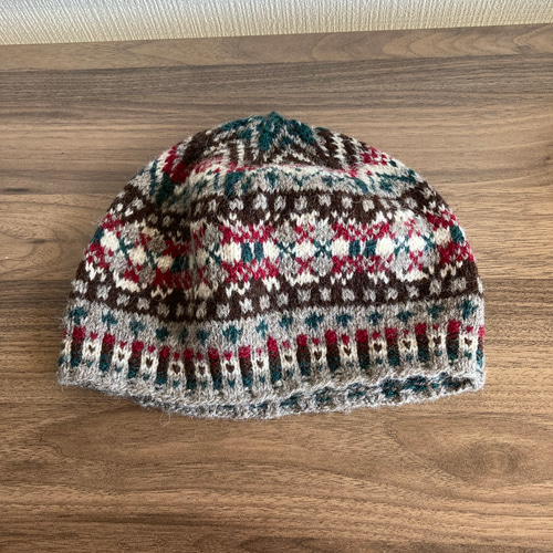 フェアアイルの伝統柄ニット帽子 ニット帽・ビーニー ニット工房megu