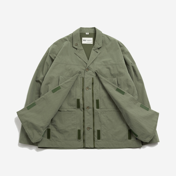 TMCAZ Deformation Layer Multi-pocket Jacket[Green]變形層多袋夾克 第17張的照片