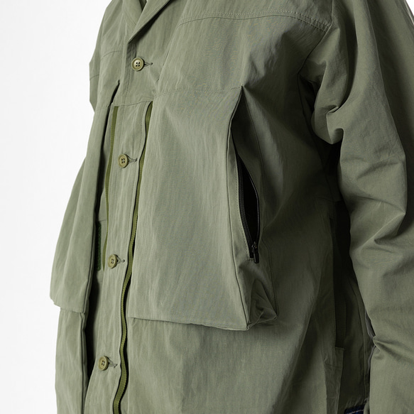TMCAZ 変形レイヤー マルチポケット ジャケット[グリーン] 変形レイヤー マルチポケット ジャケット 12枚目の画像