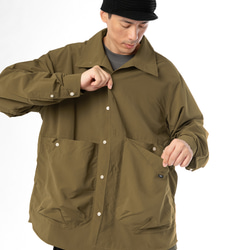 TMCAZ Stand Collar Shirt Jacket[Brown]立領襯衫夾克 第9張的照片