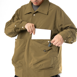 TMCAZ Stand Collar Shirt Jacket[Brown]立領襯衫夾克 第11張的照片