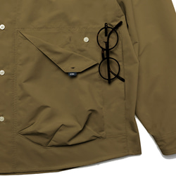 TMCAZ Stand Collar Shirt Jacket[Brown]立領襯衫夾克 第18張的照片