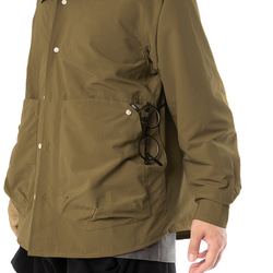 TMCAZ Stand Collar Shirt Jacket[Brown]立領襯衫夾克 第12張的照片