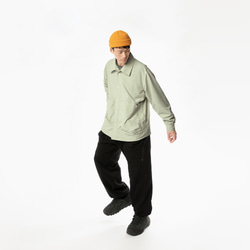 TMCAZ スタンドカラーシャツジャケット[アクアグリーン] スタンドカラーシャツジャケット 6枚目の画像