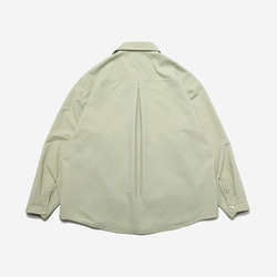 TMCAZ Stand Collar Shirt Jacket[Aqua green]立領襯衫夾克 第16張的照片