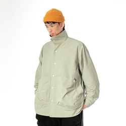 TMCAZ Stand Collar Shirt Jacket[Aqua green]立領襯衫夾克 第1張的照片