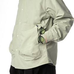 TMCAZ Stand Collar Shirt Jacket[Aqua green]立領襯衫夾克 第10張的照片