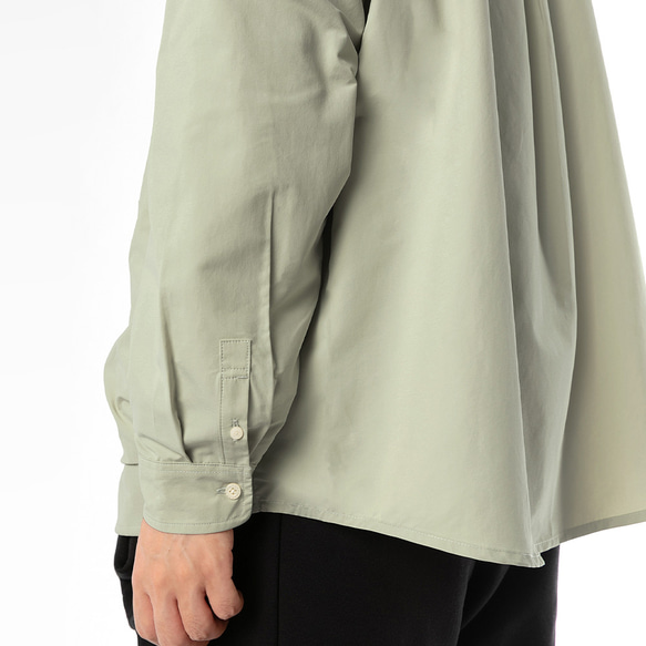 TMCAZ Stand Collar Shirt Jacket[Aqua green]立領襯衫夾克 第12張的照片