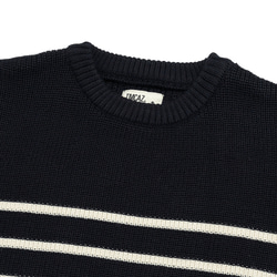 TMCAZ Wool-blend dropped knit vest[Navy]羊毛混紡針織背心 第11張的照片