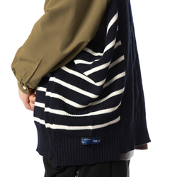 TMCAZ Wool-blend dropped knit vest[Navy]羊毛混紡針織背心 第8張的照片