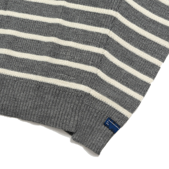 TMCAZ Wool-blend dropped knit vest[Gray]羊毛混紡針織背心 第14張的照片