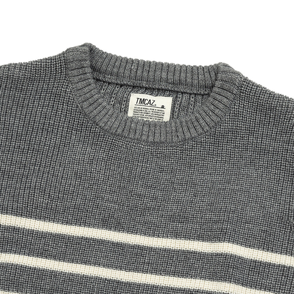 TMCAZ Wool-blend dropped knit vest[Gray]羊毛混紡針織背心 第12張的照片