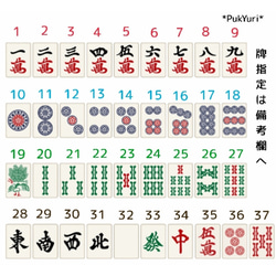 受注製作)ミニ麻雀牌ピアス(片耳)/ノンホールピアス/軟骨ピアス/樹脂ピアス/イヤリング 2枚目の画像