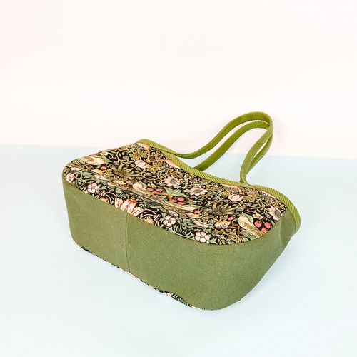 口布ファスナー付きグラニーバッグ/ウィリアムモリス/ラミネート