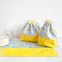 ラスト☆バルーン くまさん ランチョンマット お弁当袋 コップ袋 ハンドメイド ラスト☆バルーン くまさん ランチョンマット お弁当袋 コップ袋