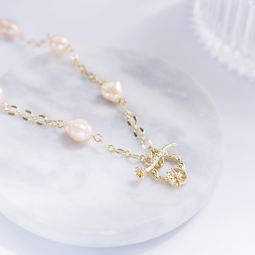 桜杏仁様 リクエスト 2点 まとめ商品　パールペンダントトップ　パールネックレス 桜とパールのネックレス - Angelic Jewelry | minne byGMOペパボ 国内