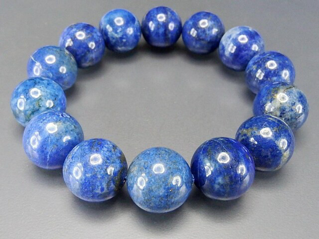 一点物入手困難天然石ラピスラズリ大玉約16mm強数珠ブレスレット811-097Ra 5,144円