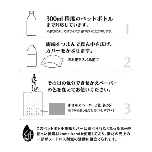 ペットボトル花瓶カバー 2枚目の画像