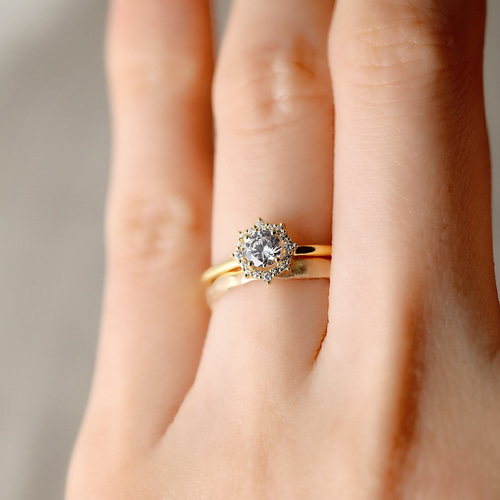 K18・プラチナ〉エンゲージリング◇ crux 〈クラクス〉0.3ct K18・プラチナ〉エンゲージリング◇ crux 〈クラクス〉0.3ct