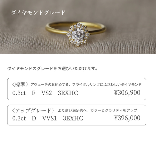 K18・プラチナ〉エンゲージリング◇ crux 〈クラクス〉0.3ct 婚約指輪