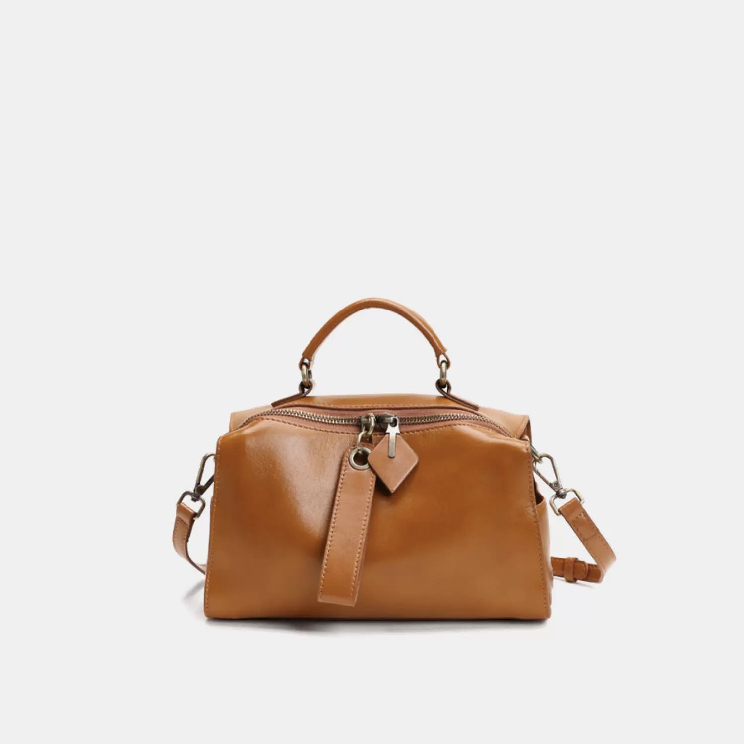 牛革の小さな四角いバッグ、大容量ハンドバッグ、クロスボディバッグ、ショルダーバッグ