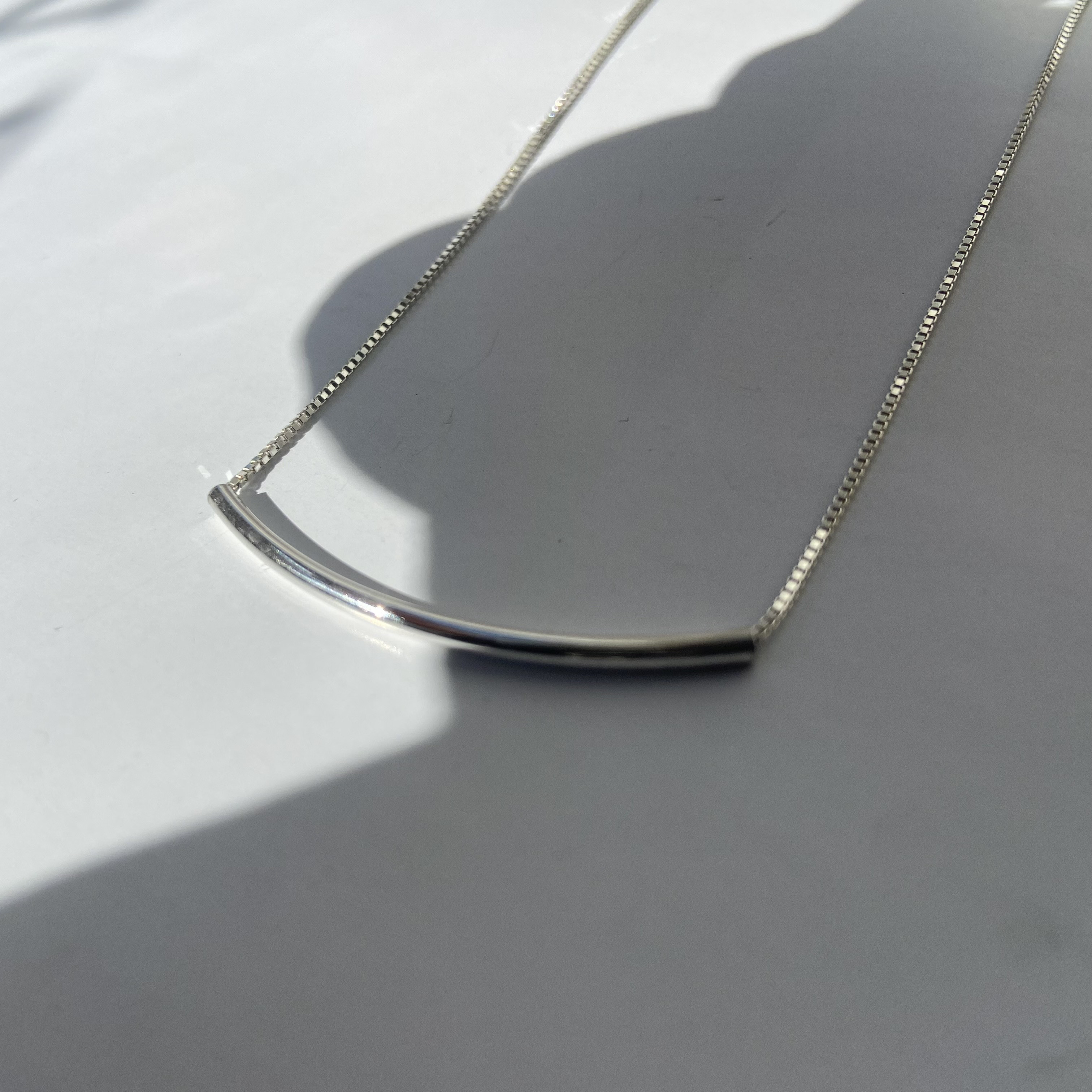 Silver925 ロングラインネックレス/シンプル