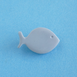 (3個) 20mm 魚のボタン　ミニマルデザイン　フランス製 2枚目の画像