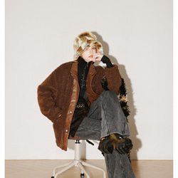 レディース*メンズ兼用冬のアメリカ式保温綿入れのゆったりとしたラム毛の綿入れコート　２カラー　2310-15 7枚目の画像