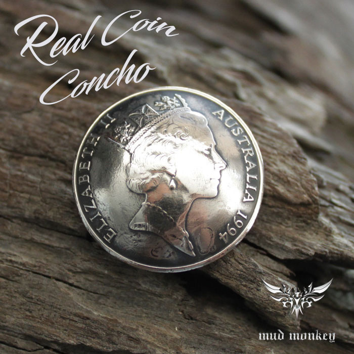 vintage コンチョボタン　クラフト　レザーベスト　40