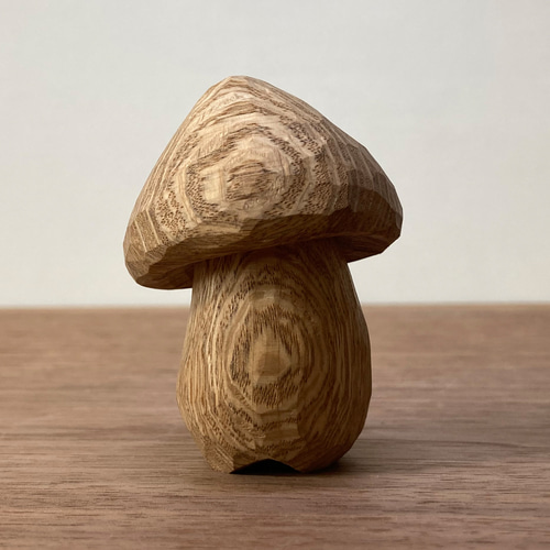時代根付け 木彫刻 「しめじ茸」図 時代根付け 木彫刻 「しめじ茸」図
