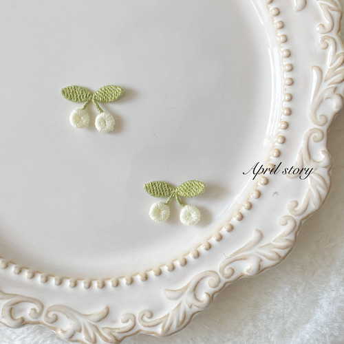 4枚/色選ぶ/可愛いさくらんぼ/刺繍ワッペン/アップリケ/縫い付け