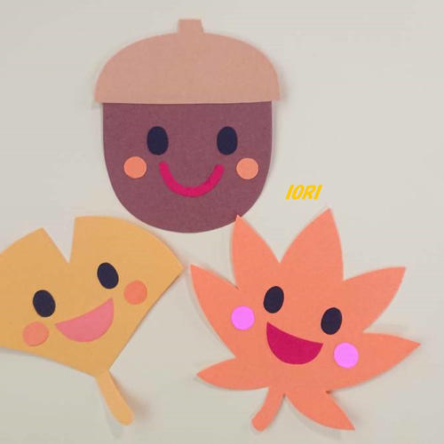 壁面飾り♪ 秋 どんぐり＆もみじ＆いちょう♪ 雑貨・その他 IORI