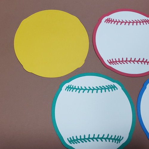 野球ボール メッセージ コメントカード10枚 メッセージカード