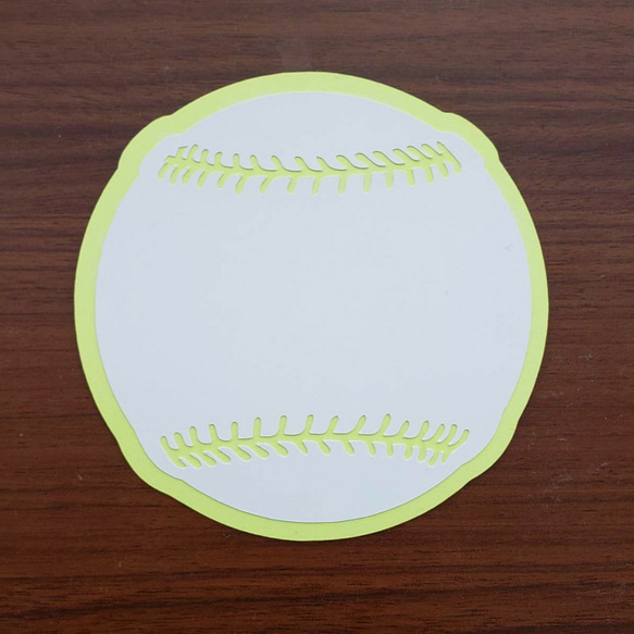 野球ボール メッセージ コメントカード１0枚 4枚目の画像