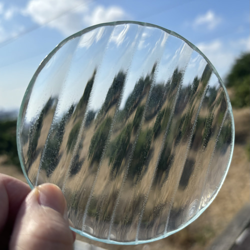 昭和型板ガラス食器 レトロガラス食器色々 マルチトレイ 丸皿