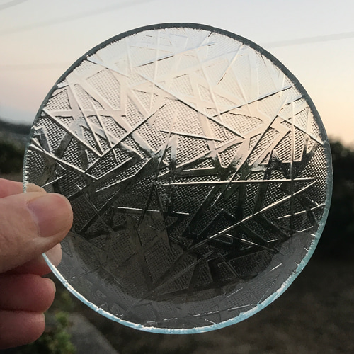 昭和型板ガラス食器 レトロガラス食器色々 マルチトレイ 丸皿 小皿