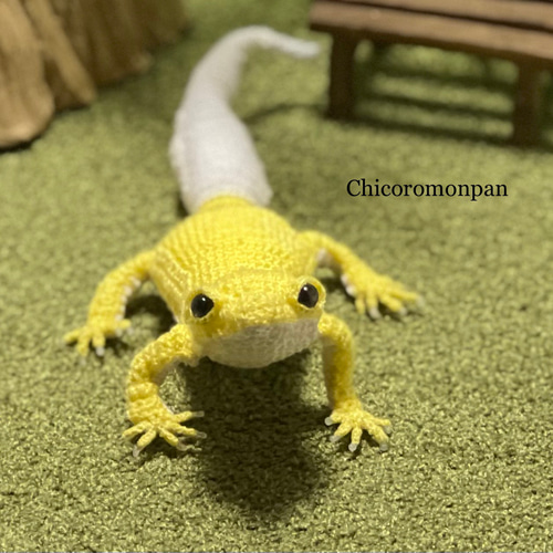 あみぐるみレオパ ヒョウモントカゲモドキ レインウォーター