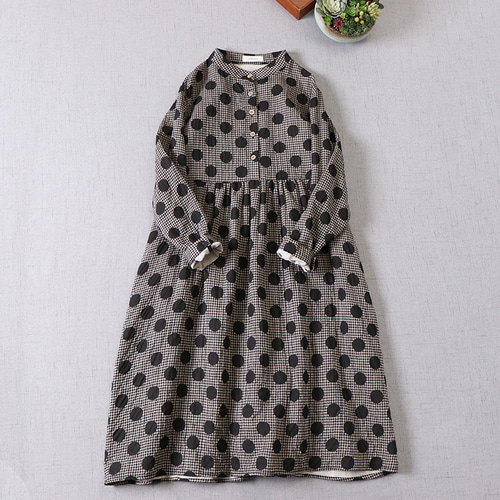 水玉 ワンピース ドット柄 レディースワンピース フレアワンピース