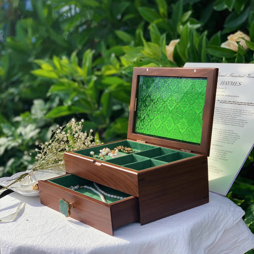 ジュエリーコレクションボックス アクセサリー収納 アンティーク風 大