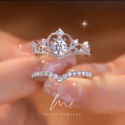 モアッサナイト Dカラー スクエア ヘイローリング 0.5ct/1ct/2ct