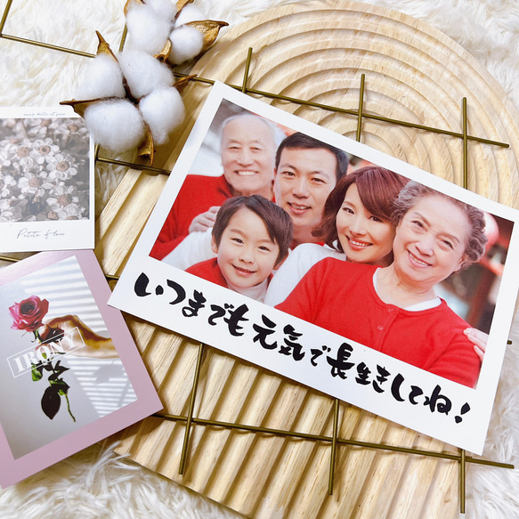 A5【敬老の日 C横型】 ポスター カレンダー おじいちゃん おばあちゃん プレゼント オリジナル 祖父母 写真 2枚目の画像