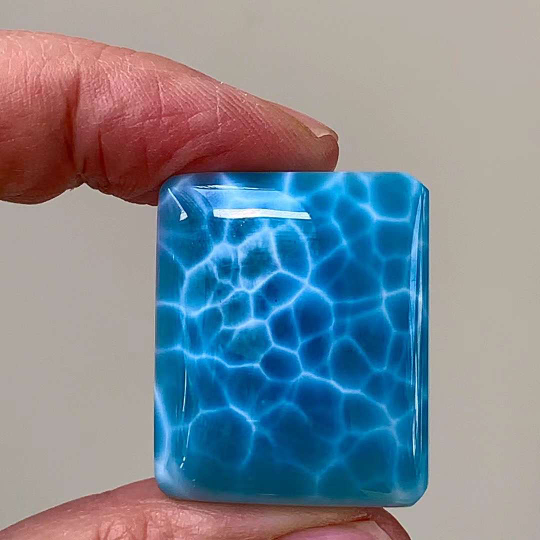 天然無処理 ラリマー ルース 17.9g 天然石 天然石屋*～全て一点商品 
