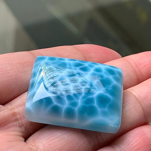 ラリマールース ラリマー[575] 39x21mm 77Cts ルース / 天然石ルース | Attic Natura