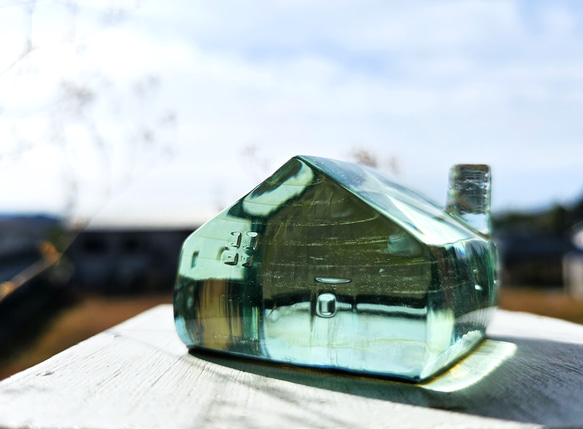 ガラスの家　置物　インテリア　透明シルバー 5枚目の画像