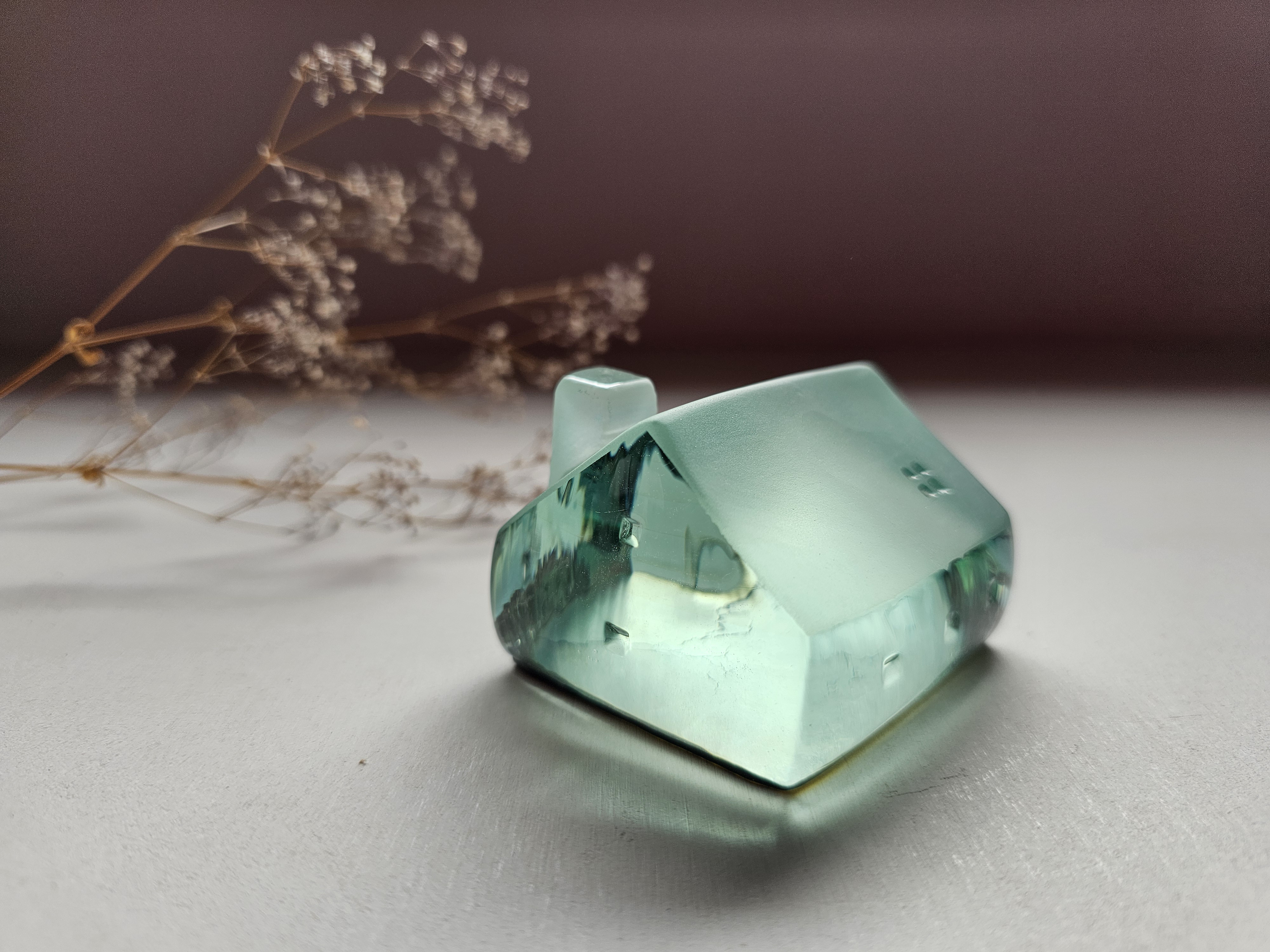 ガラスの家　置物　インテリア　シルバー 6,688円